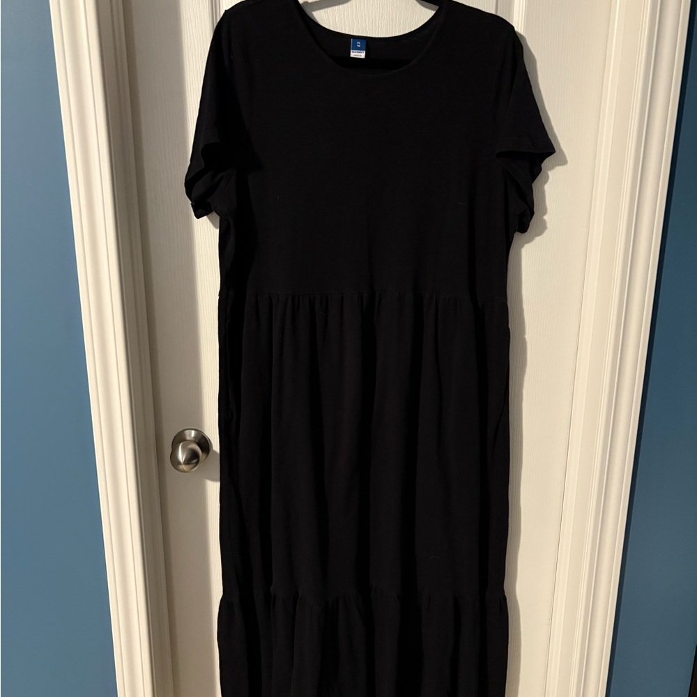 Old Navy Classic Black Maxi Dress